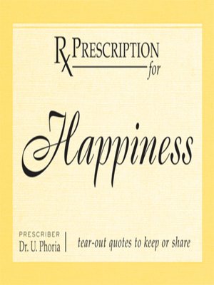 cover image of Prescription for Happiness